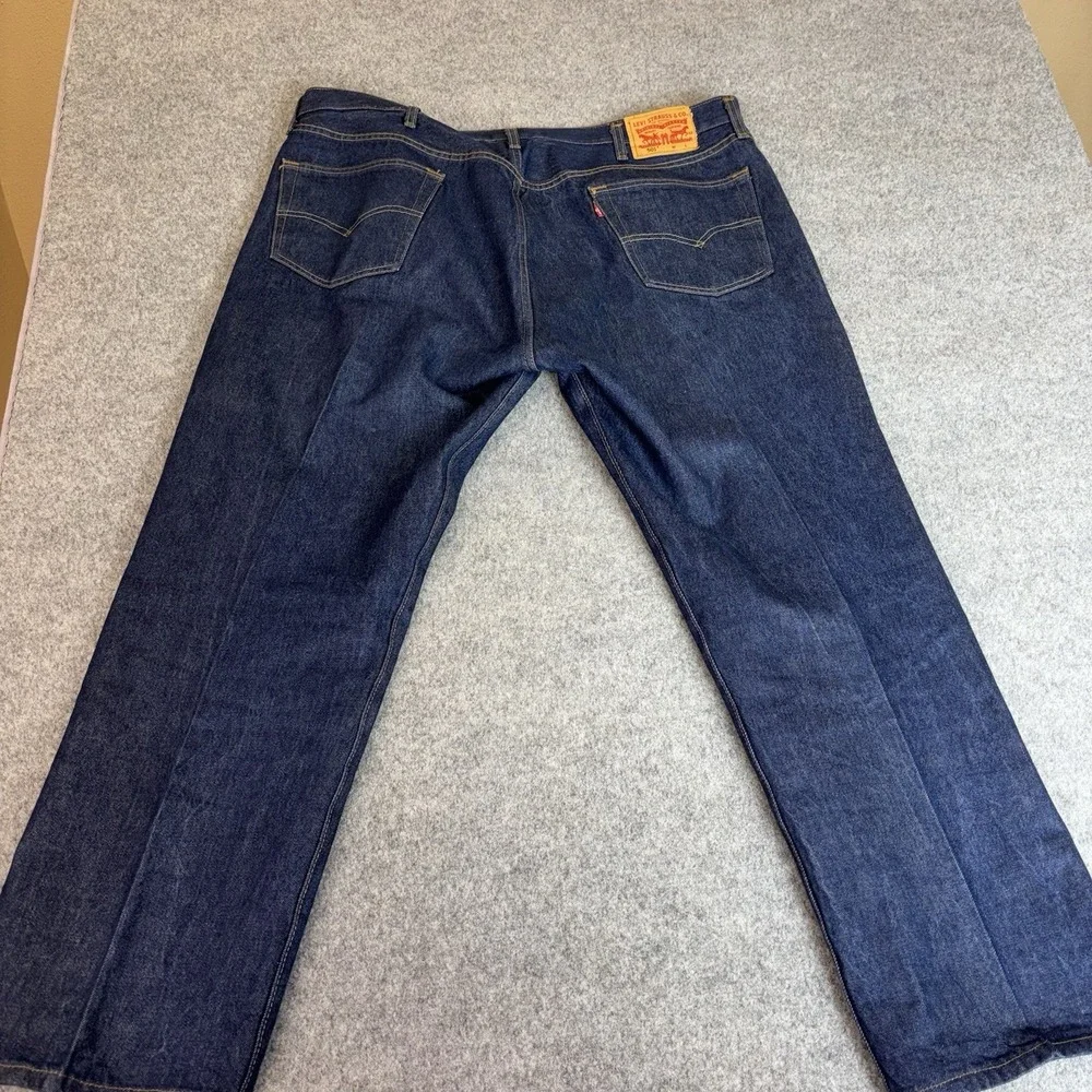 Levi Jeans 501 Mens 42x31 Straight Leg Button Fly‎ Blue Denim Original Fit